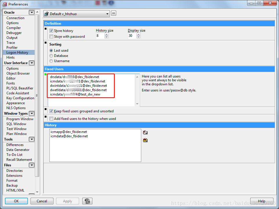 PLSQL配置远程Oracle数据库连接的示例代码
