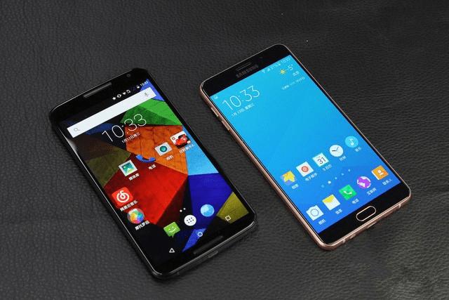 三星GalaxyA9及Moto X Pro手机的对比