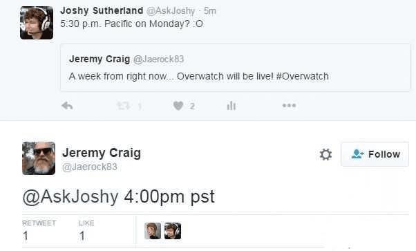 守望先锋公测的详细时间介绍