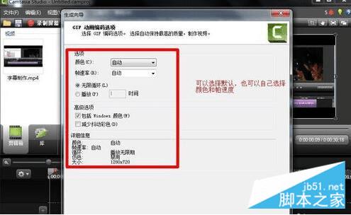 在Camtasia Studio中将视频做成GIF动态图的步骤