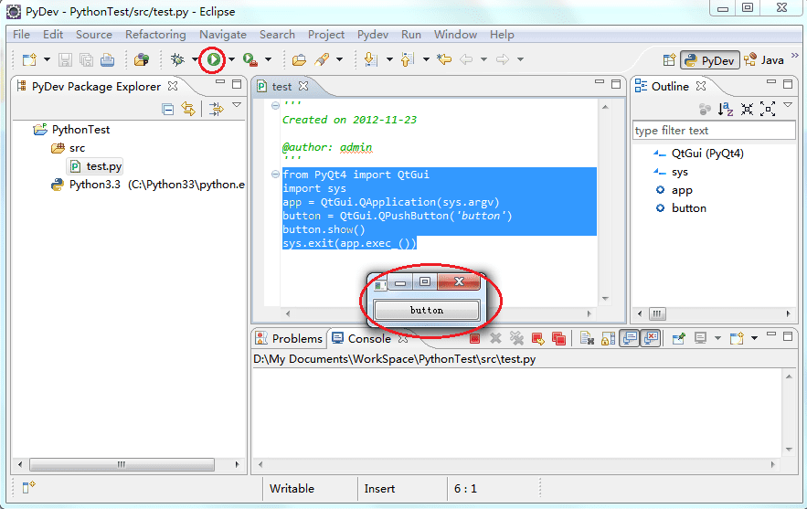 如何在Windows下Eclipse+PyDev配置Python+PyQt4开发环境?