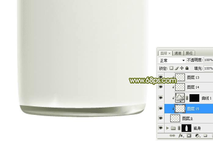 如何在ps中制作逼真精致的牛奶瓶子?