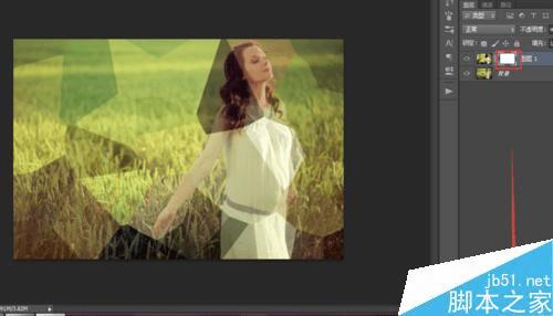 怎么样在ps中晶格化修改人物图的背景?