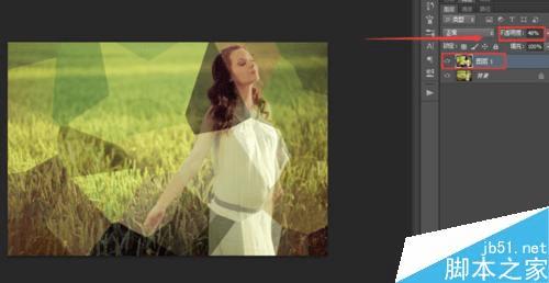 怎么样在ps中晶格化修改人物图的背景?