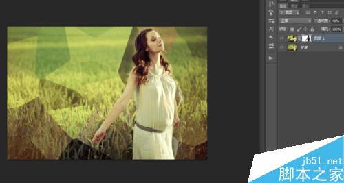 怎么样在ps中晶格化修改人物图的背景?