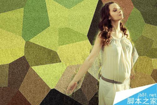 怎么样在ps中晶格化修改人物图的背景?