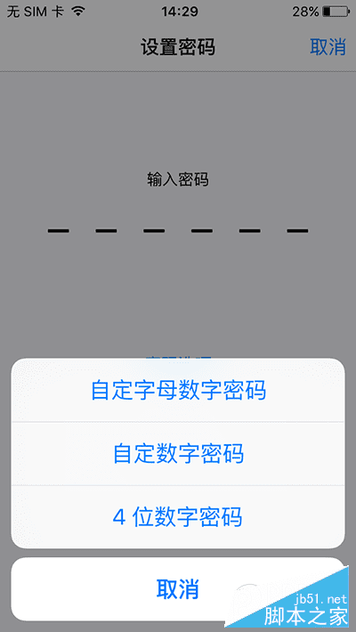 如何使用iPhone中的Touch ID设置字母密码?