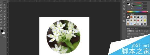 如何使用ps制作古典写意圆形照片?