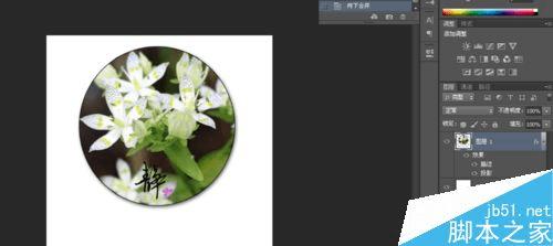 如何使用ps制作古典写意圆形照片?