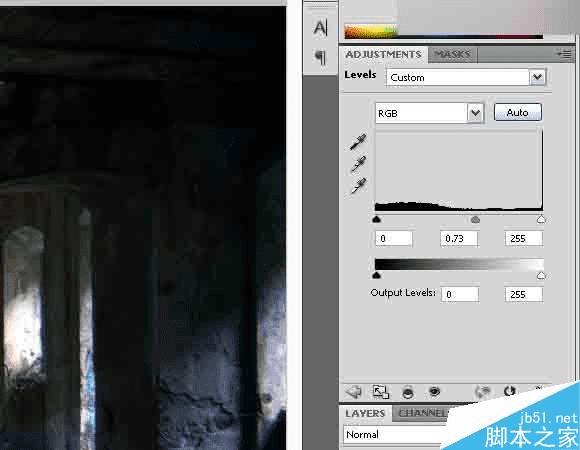 在ps中合成独自坐在地下室男子的黑暗哥特风格场景的步骤