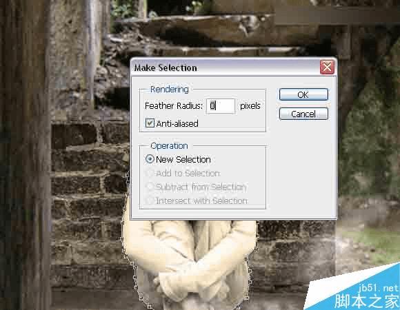 在ps中合成独自坐在地下室男子的黑暗哥特风格场景的步骤