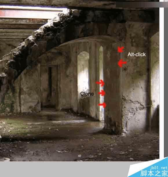 在ps中合成独自坐在地下室男子的黑暗哥特风格场景的步骤