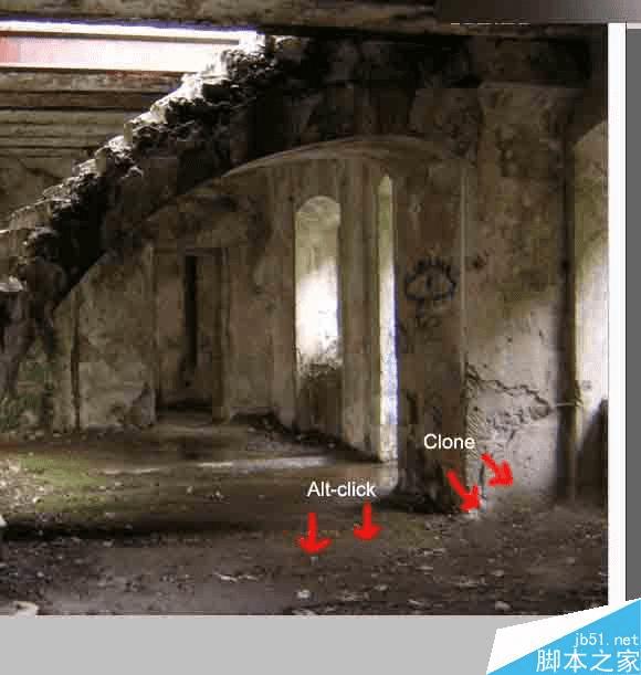 在ps中合成独自坐在地下室男子的黑暗哥特风格场景的步骤