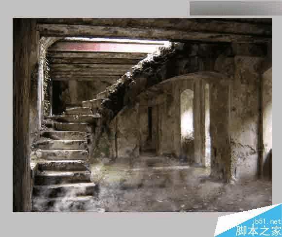 在ps中合成独自坐在地下室男子的黑暗哥特风格场景的步骤