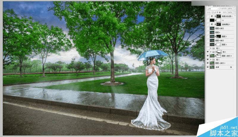雨天婚纱照图片_下雨天的图片(3)