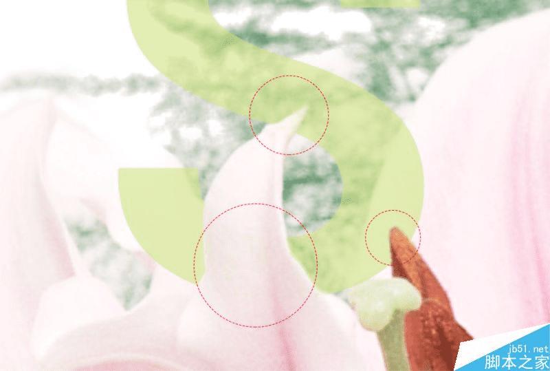 怎么样使用PS制作穿插在繁花中出彩融合文字?