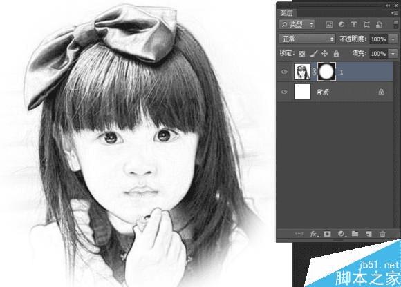 怎么样在PS中将真人照片转化为素描画?