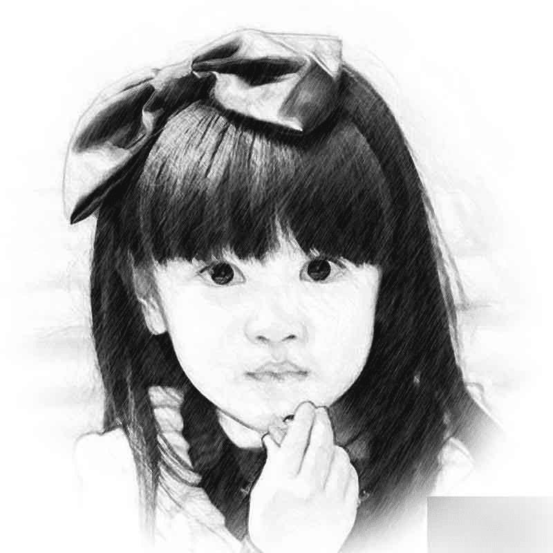 怎么样在PS中将真人照片转化为素描画?