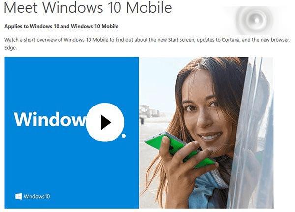 Win10 MobileʽٷʾƵϸ