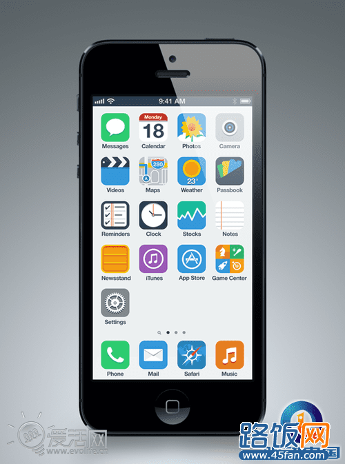 iOS 7长这样?设计师扁平化风格设计一览
