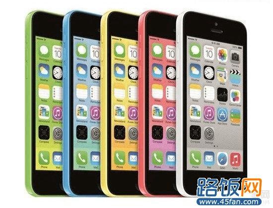 iPhone 5C靓丽多彩外观