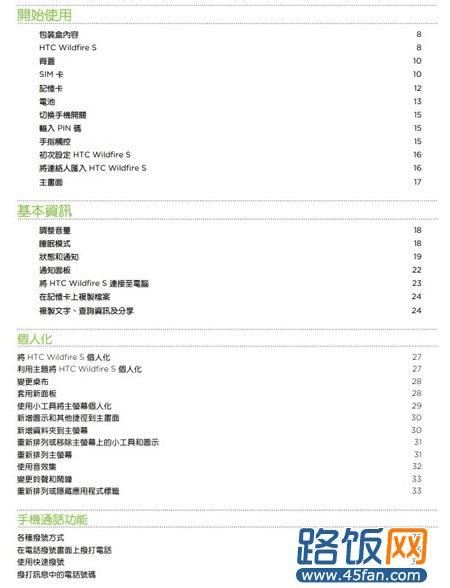 HTC A510E 手机使用说明书下载