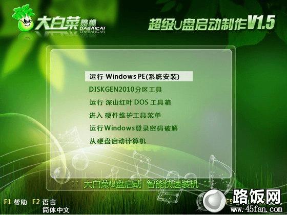 选择进入U盘PE操作系统