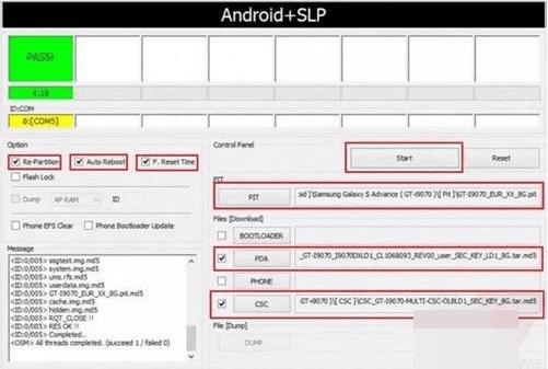 ȻODINϵstartťԵ5ӡ߻ʾPASS