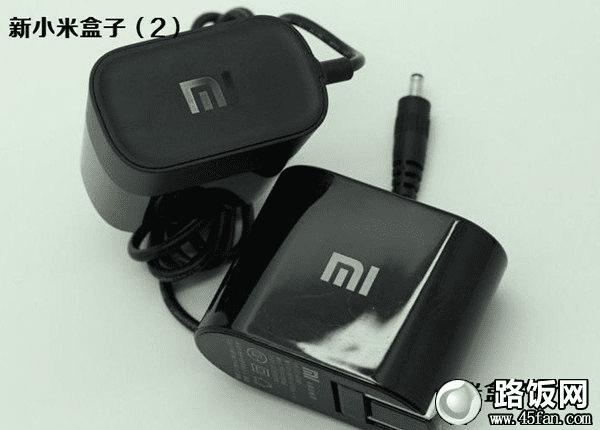 小米盒子1和2电源适配配件对比