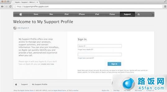 ƻٷMy Support Profileҳ
