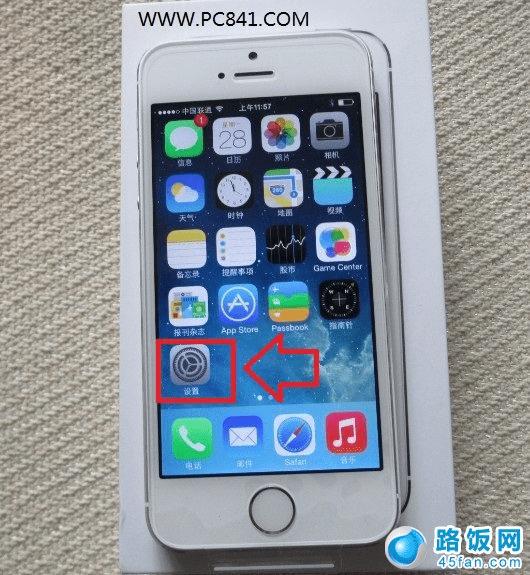 进入iPhone 5S设置