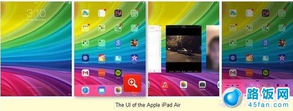 iPad Air和三星Note 10.1系统对比