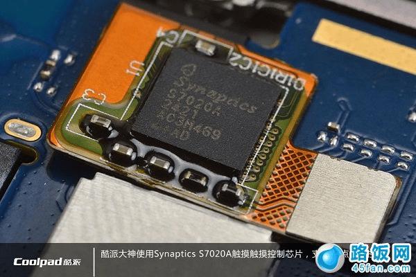图为Synaptices S7020a触摸触控芯片