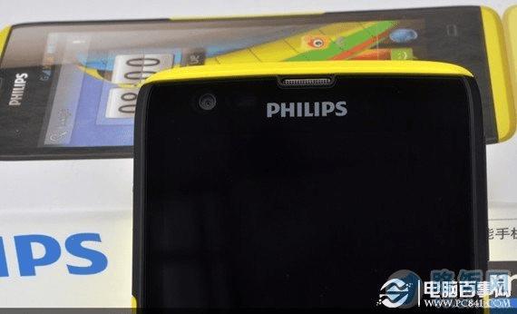 飞利浦W6500正面顶部外观细节