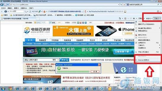 找到浏览器Intel选项