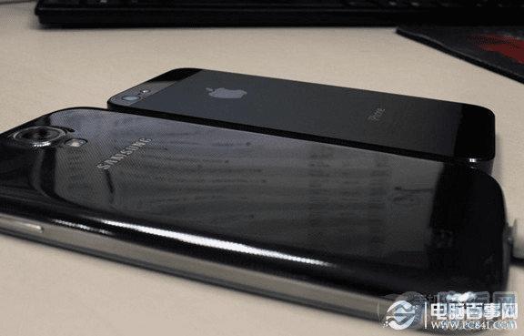 三星S4与iPhne5机身厚度对比