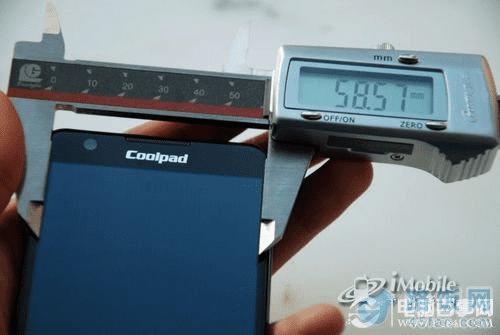 酷派HD9960窄边宽度测量结果