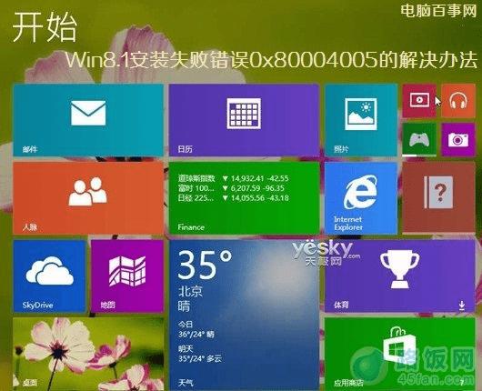 Win8.1װʧܴ0x80004005Ľ취