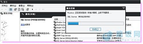 sql2005 SQL SERVER服务启动后又停止怎么办?