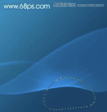 PS设计蓝色动感桌面背景图片教程