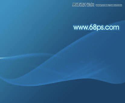 PS设计蓝色动感桌面背景图片教程