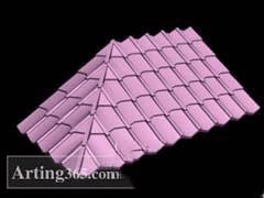 poly制作有瓦的房顶的方法