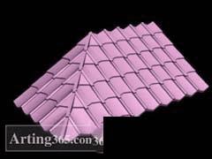 poly制作有瓦的房顶的方法