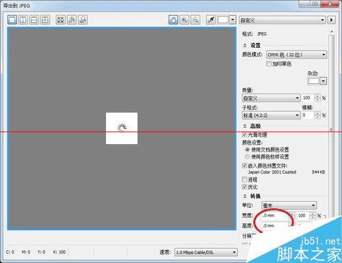 cdrJPGͼƬʱʱĿȺ͸߶ô