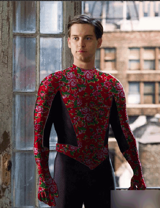 PS给蜘蛛侠换漂亮东北棉袄的操作教程