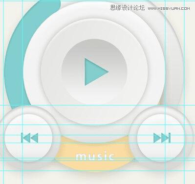 Photoshop制作有质感的圆形播放器UI图标的方法