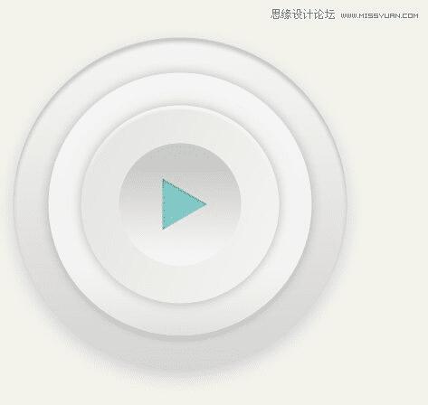 Photoshop制作有质感的圆形播放器UI图标的方法