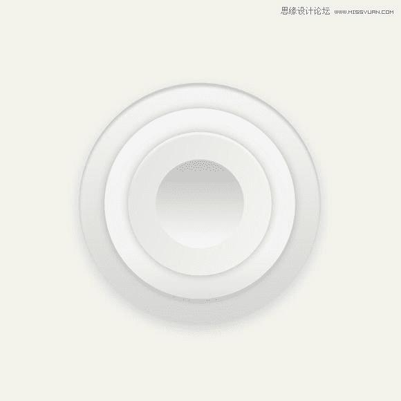 Photoshop制作有质感的圆形播放器UI图标的方法