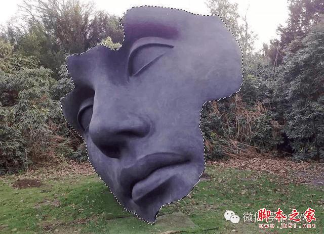 PS合成石屋前老人抽象画的操作步骤