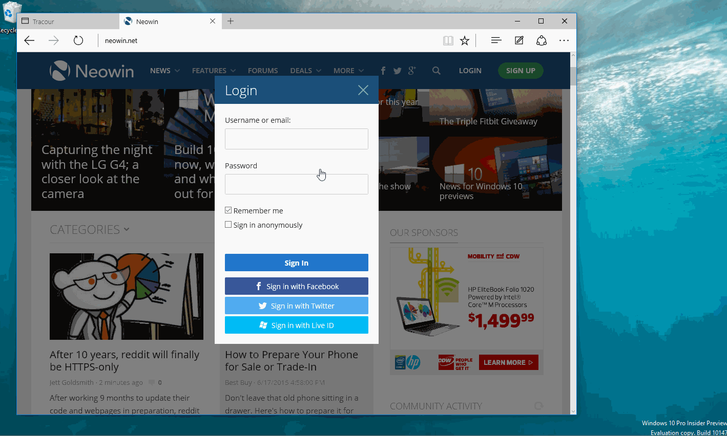 win10 B10147 Edge浏览器增加了密码管理功能